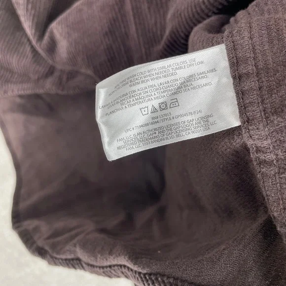 Gap Jacket Mens XXL Brown Shacket Shirt Corduroy Button Down Relaxed Retro - Picture 4 of 10